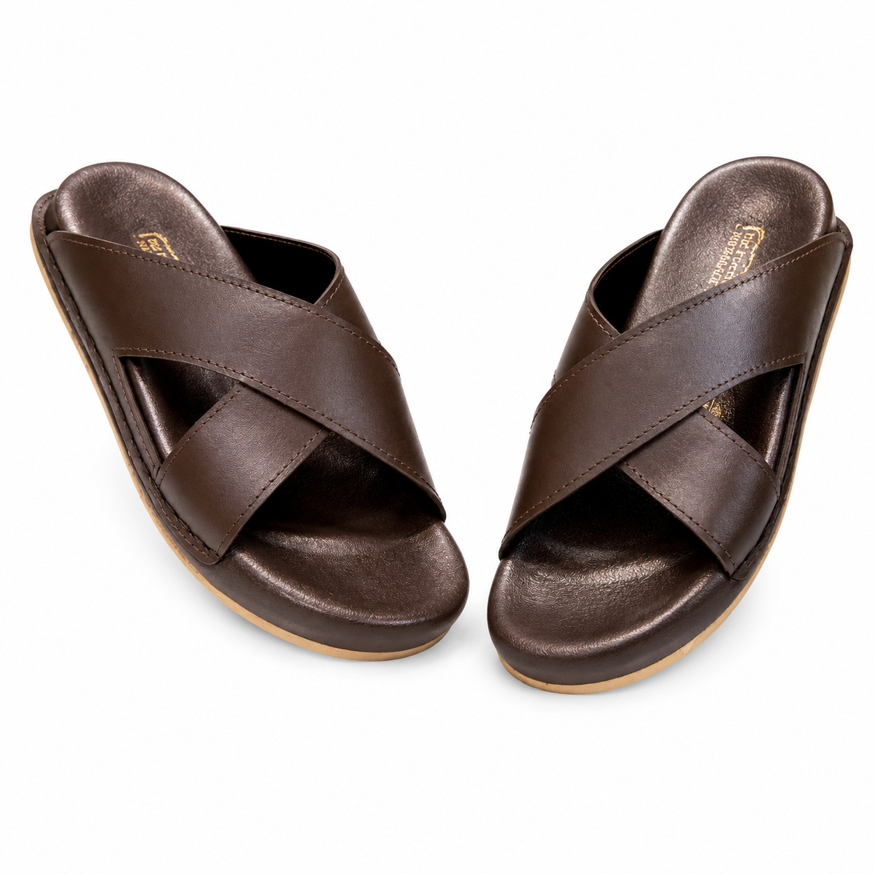 Bakhtar Signature Cross Strap Sandal, The Art of Leather