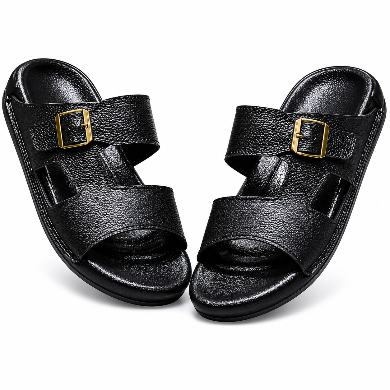 Bakhtar Royal Leather Buckle Sandal, The Art of Leather
