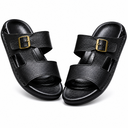 Bakhtar Royal Leather Buckle Sandal, The Art of Leather