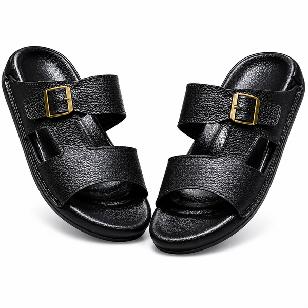 Bakhtar Royal Leather Buckle Sandal, The Art of Leather
