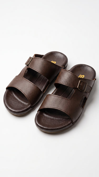 Bakhtar Royal Leather Buckle Sandal, The Art of Leather