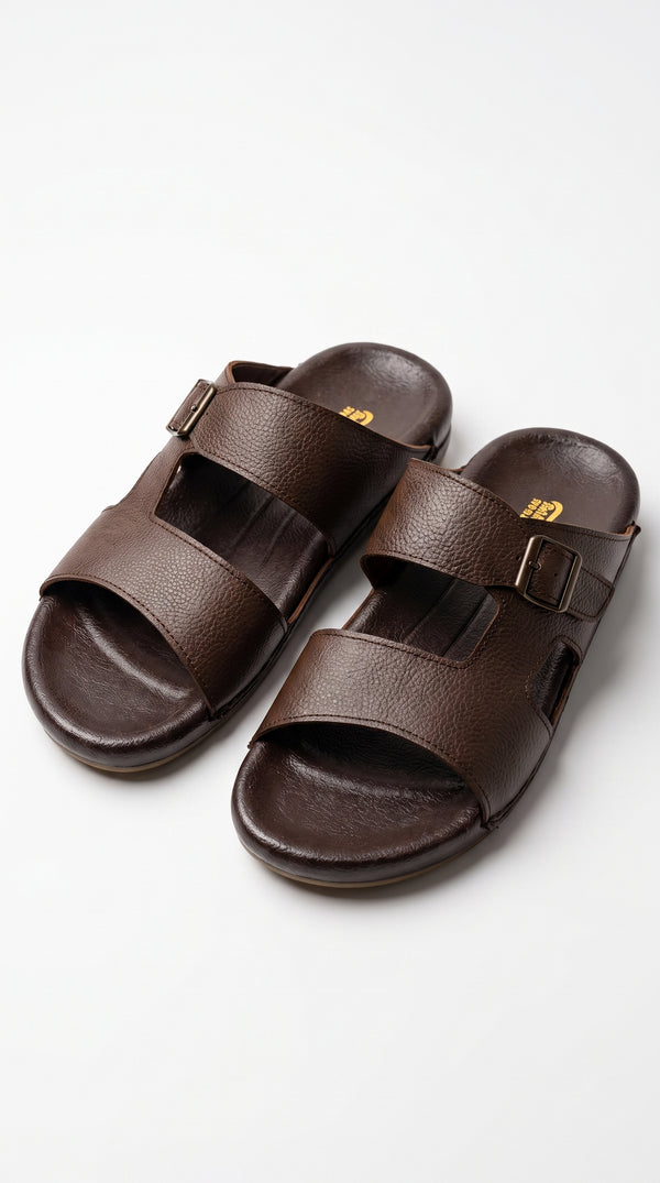Bakhtar Royal Leather Buckle Sandal, The Art of Leather
