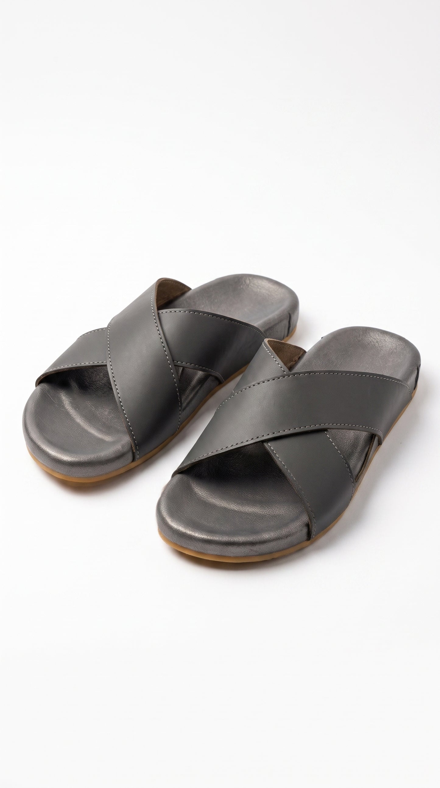 Bakhtar Signature Cross Strap Sandal, The Art of Leather