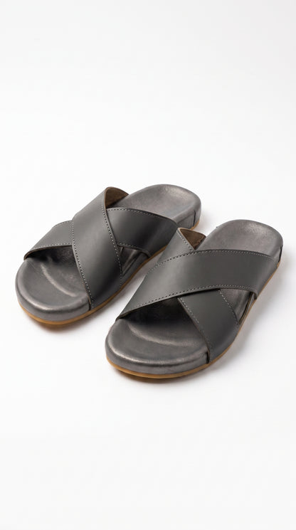 Bakhtar Signature Cross Strap Sandal, The Art of Leather