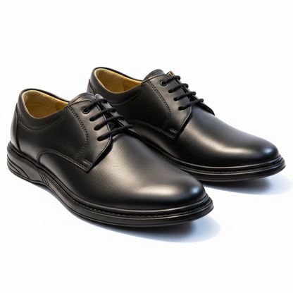 Black Derby Shoes — Clean Studio Shot