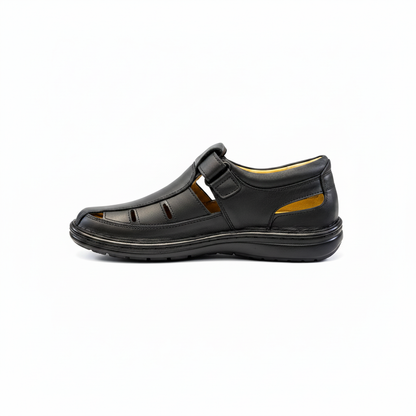 Black Toe Sandal Side