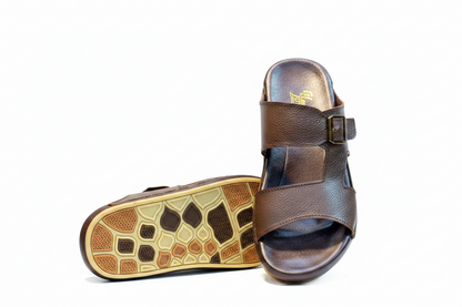 Bakhtar Royal Leather Buckle Sandal, The Art of Leather