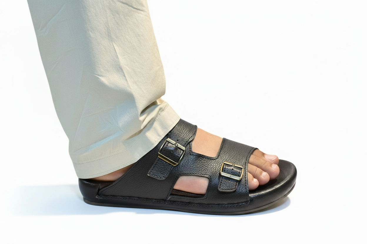 Model Black Sandal
