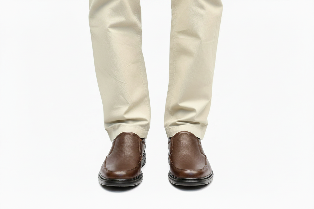 Model Brown Slip-On Front
