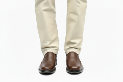 Model Brown Slip-On Front