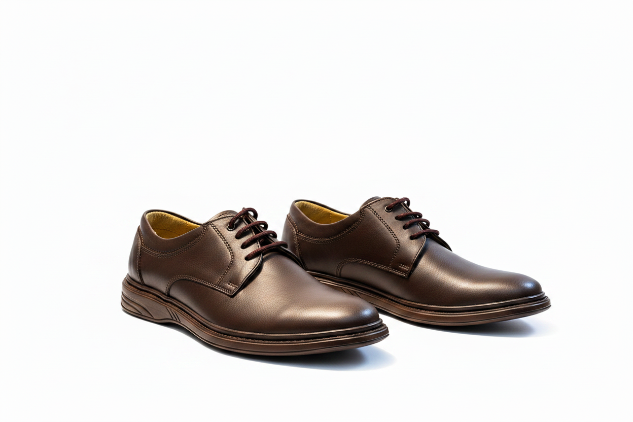 Premium Brown Derby Shoes Editorial